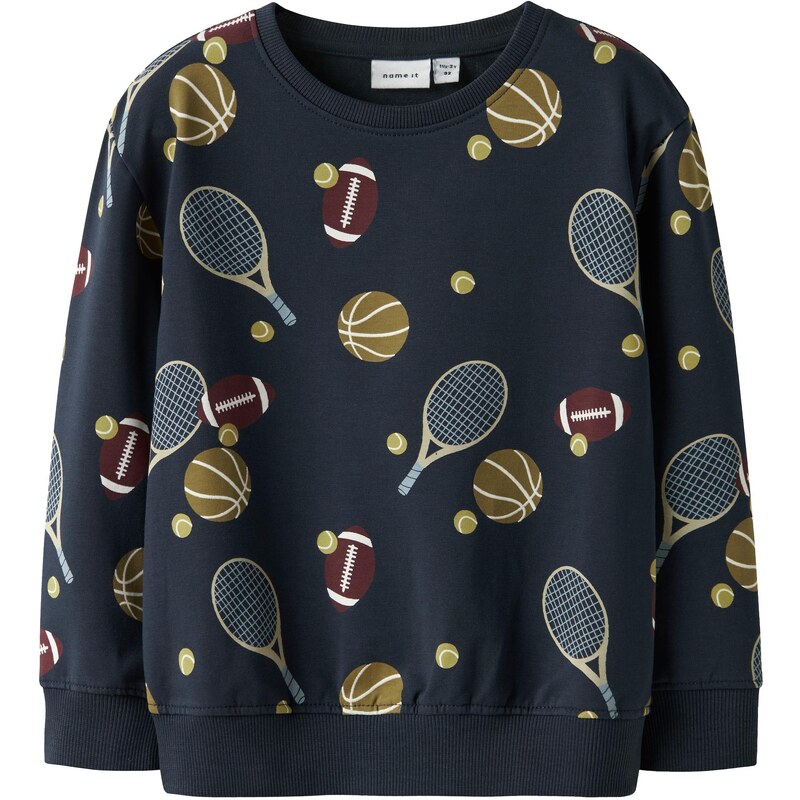 NAME IT Mikina NMMKEATON námornícka modrá / olivová / vínovo červená / 64501246