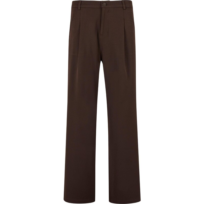 2Y Studios Plisované nohavice Tahlo čokoládová 65878163