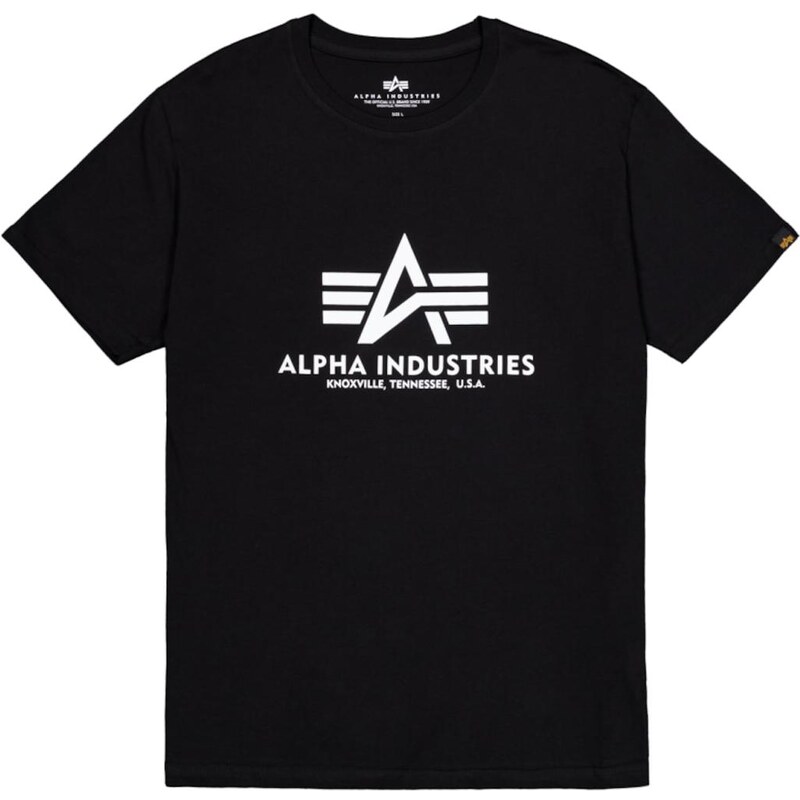 ALPHA INDUSTRIES Tričko čierna / biela 64570747