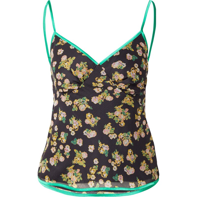 TOPSHOP Top žltá / orgovánová / čierna / biela 66008457