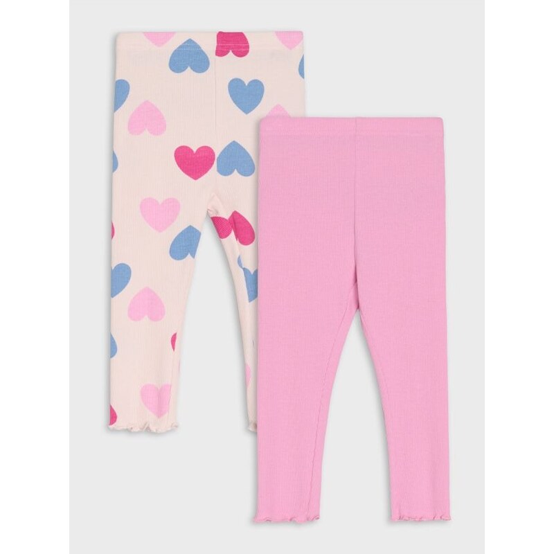 Sinsay - Súprava 2 legín - pastelová ružová 65755170