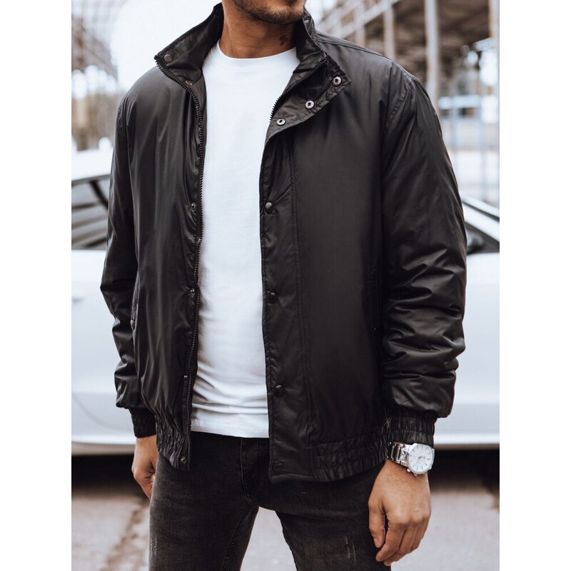 Dstreet Čierna prechodná bunda moderného dizajnu 64501824