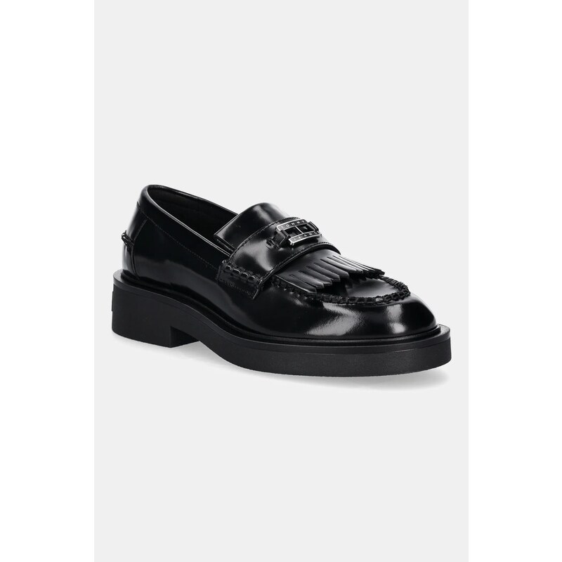 Kožené mokasíny Tommy Jeans TJW FRINGES LOAFER 64511244