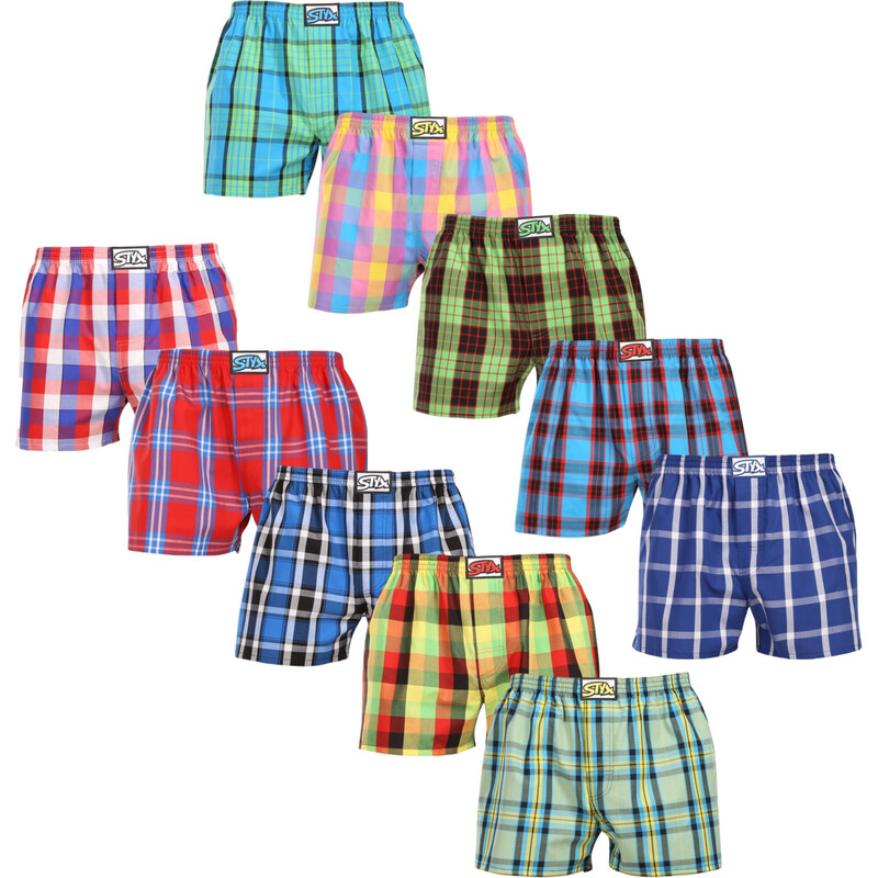 10PACK pánske trenky Styx klasická guma viacfarebné (10A110110) 64501925