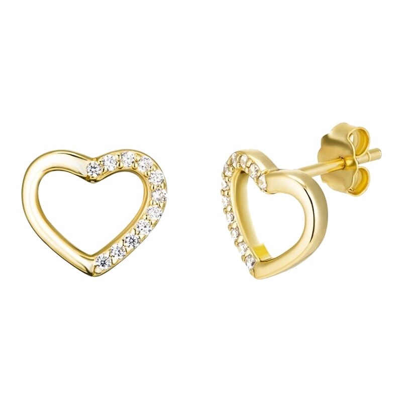 Preciosa Srdiečkové náušnice s kubickou zirkóniou True Love Royal 66587982