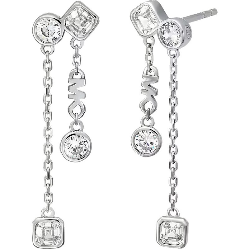 Michael Kors Luxusné strieborné náušnice s kryštálmi Brilliance Kors 66587990