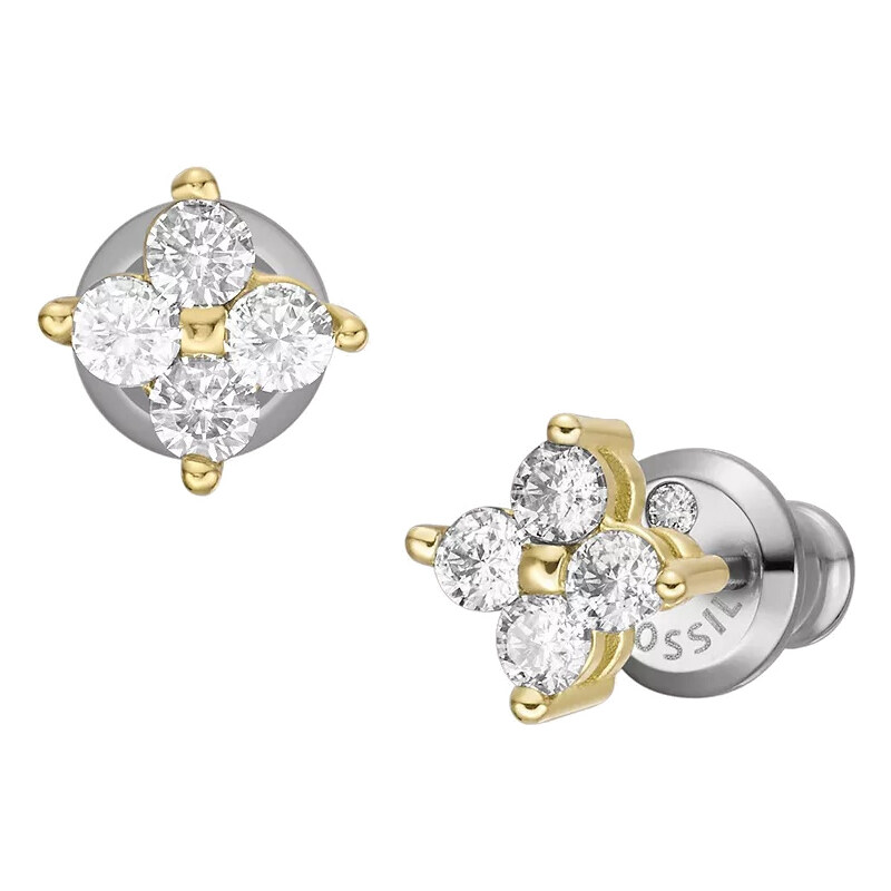 Fossil Jemné pozlátené náušnice kôstky Hazel JOF00997710 66584287