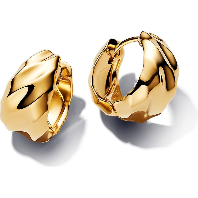 Pandora Pozlátené kruhové náušnice Essence Shine 263874C00 66592438