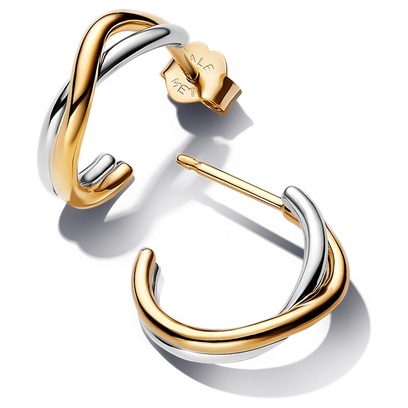 Pandora Bicolor polkruhové náušnice Essence Shine 263880C00 66578972