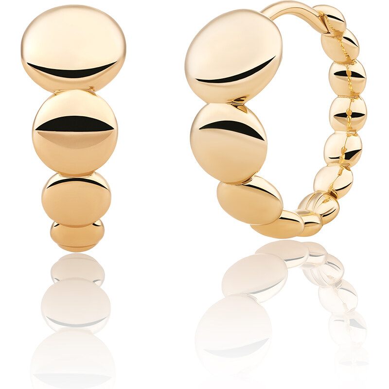 Sparkling Jewels Originálne pozlátené kruhy EAG33 66578208