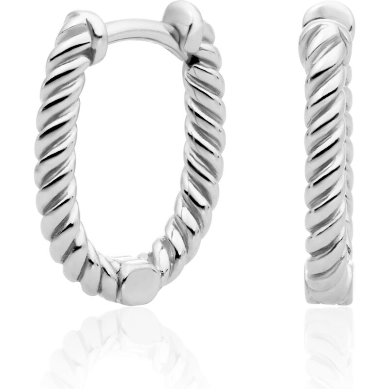 Sparkling Jewels Slušivé strieborné náušnice EAS21 66589630