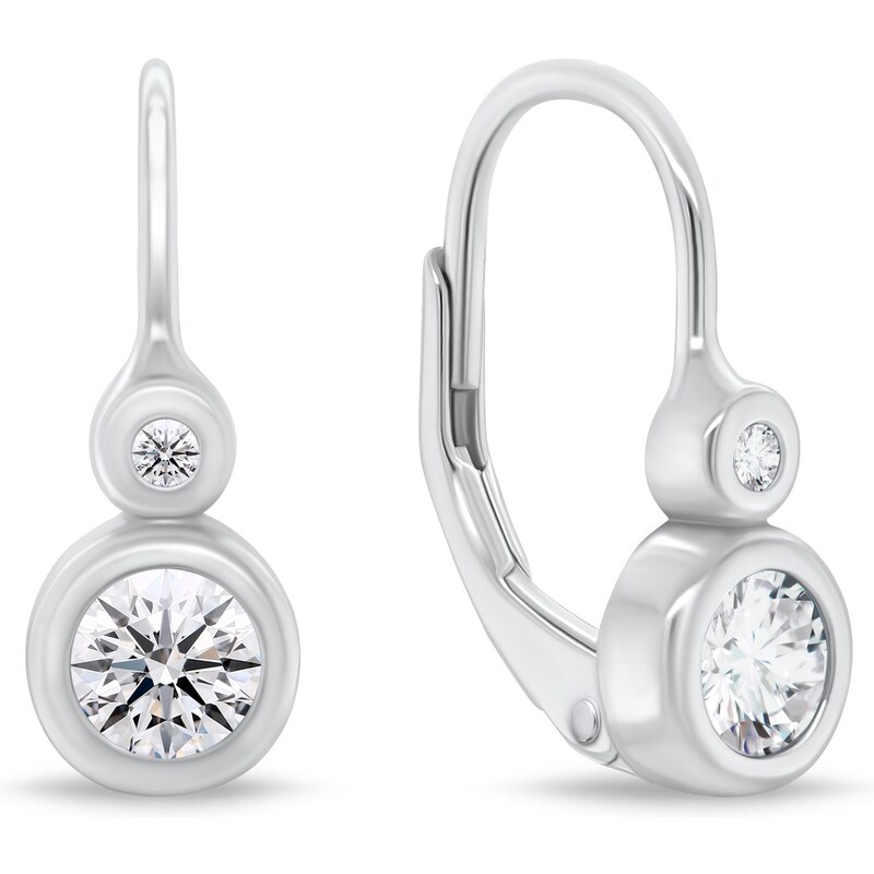 Brilio Silver Strieborné náušnice s kryštálmi EA63W 66582149