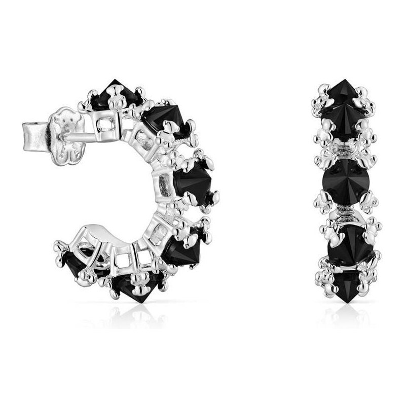 Tous Jedinečné kruhové náušnice s onyxom Color Pills 1004013100 66593702