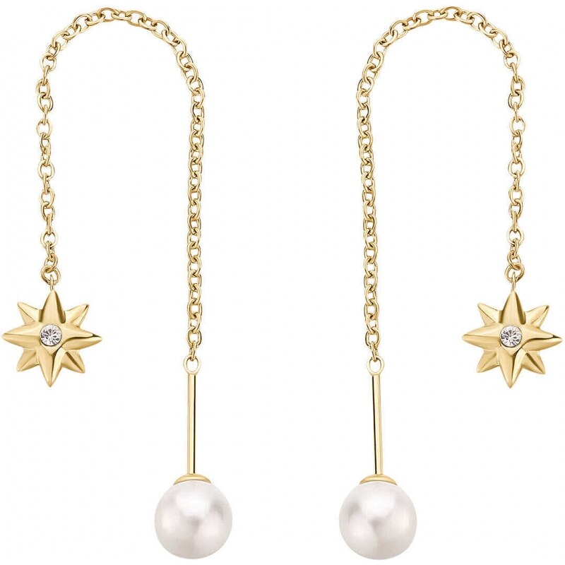 Brosway Pôvabné retiazkové náušnice s perlou Shell Chakra BHKE185 66586152