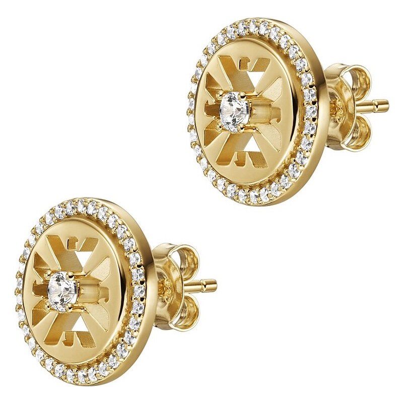 Emporio Armani Fashion pozlátené náušnice so zirkónmi EG3596710 66580421