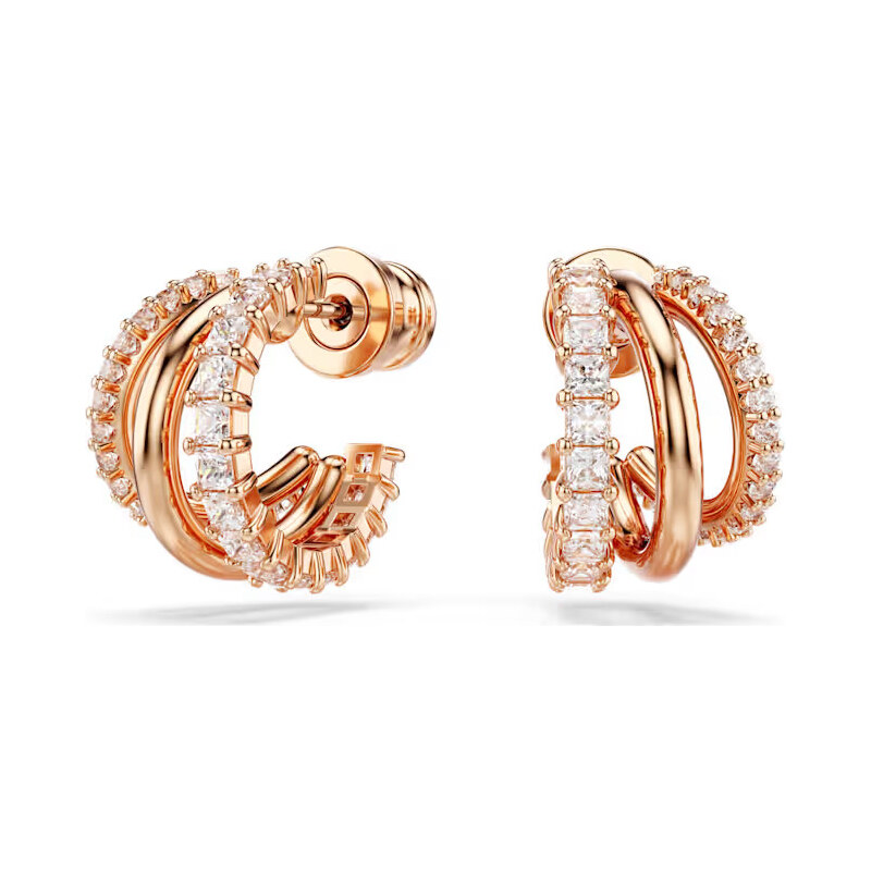 Swarovski Moderné bronzové kruhy so zirkónmi Hyperbola 5698702 66586229