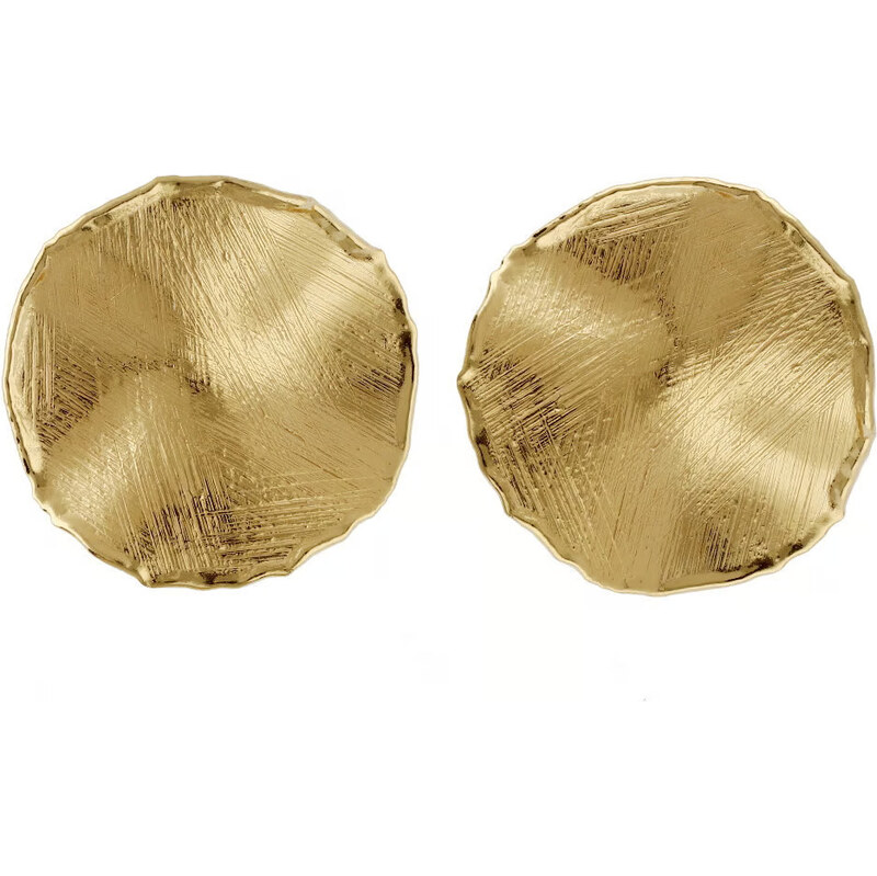 Victoria Cruz Štýlové pozlátené náušnice New York A4806-DT 66590405