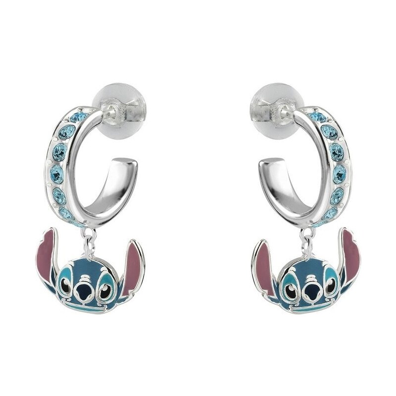 Disney Strieborné kruhy s príveskami Stitch Lilo & Stitch ES00099SRQL 66590678