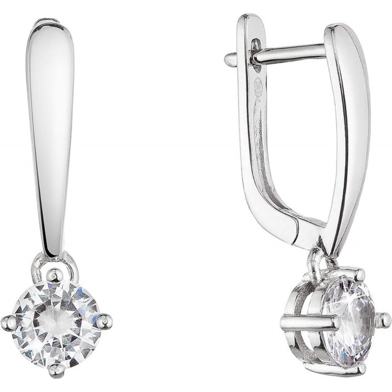 Evolution Group Pôvabné strieborné náušnice s čírym zirkónom 11452.1 66586735
