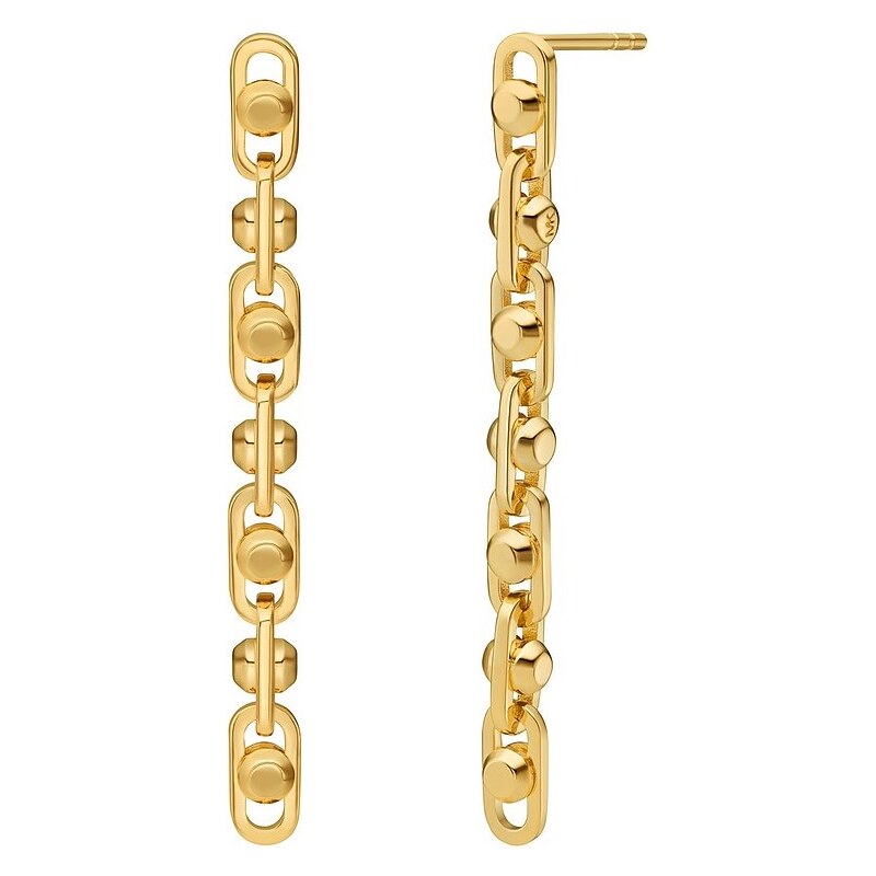 Michael Kors Neprehliadnuteľné pozlátené visiace náušnice MKC171000710 66586491