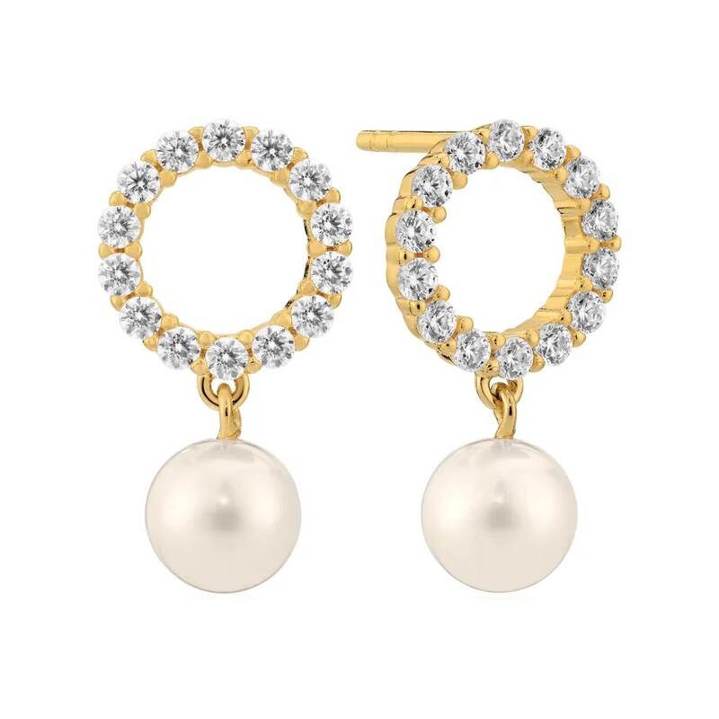 Sif Jakobs Elegantné náušnice s perlami Biella SJ-E2430-PCZ-YG 66595006