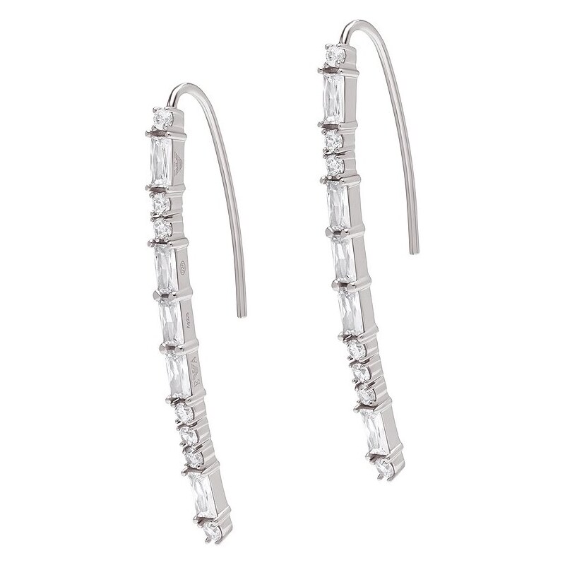 Emporio Armani Jedinečné strieborné visiace náušnice EG3606040 66578245