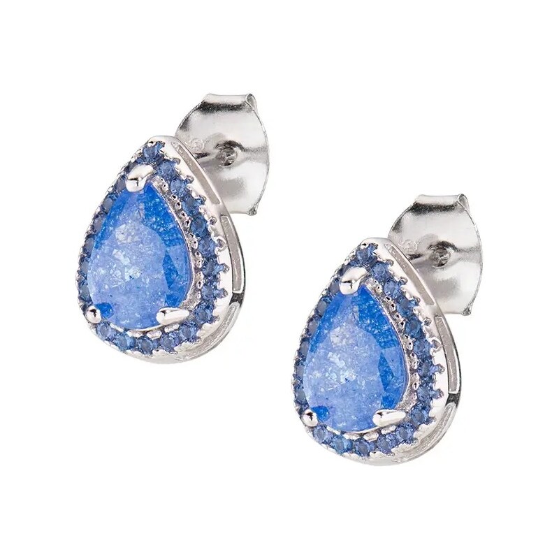 Amen Krásne strieborné náušnice Tear Drop Lady ECRGBBLBLZ 66587144