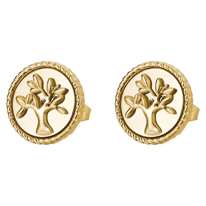 Brosway Nadčasové pozlátené náušnice Strom života Chakra BHKE143 66579899