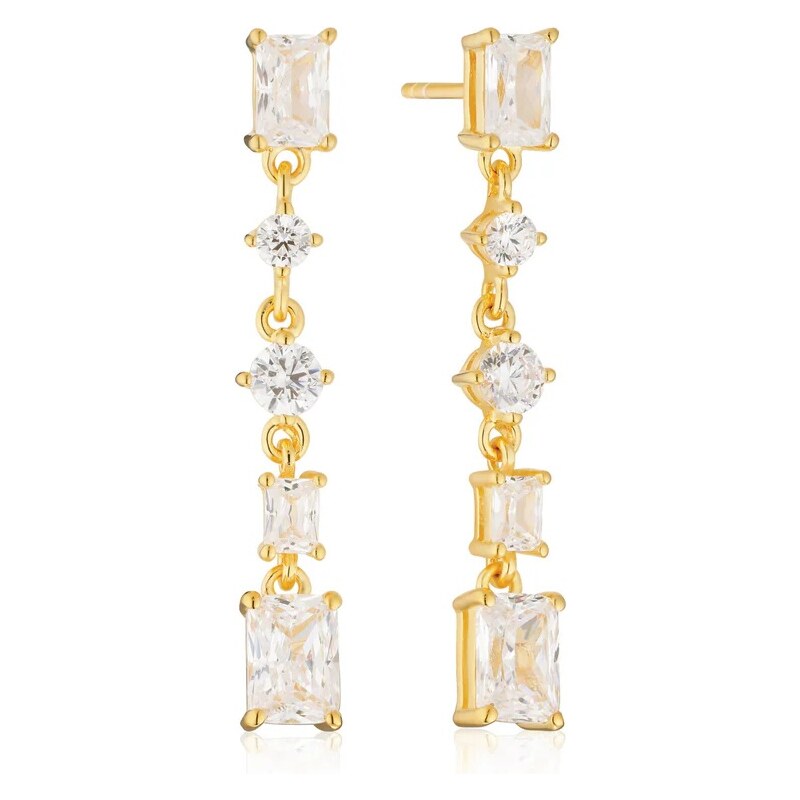 Sif Jakobs Visiace pozlátené náušnice s kubickými zirkónmi Ivrea SJ 66582013