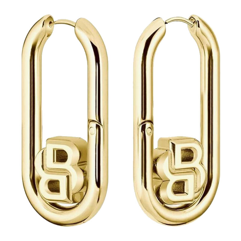 Hugo Boss Štýlové pozlátené náušnice Double B 1580629 66590641