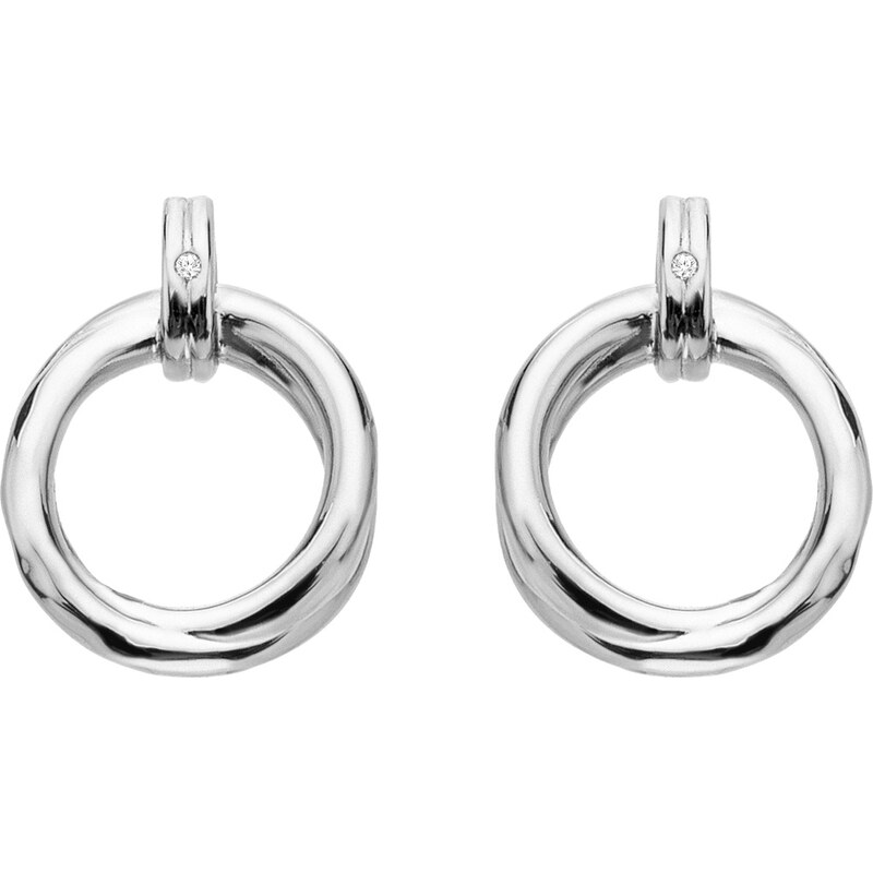 Hot Diamonds Strieborné visiace náušnice s diamantmi Aura DE824 66593557