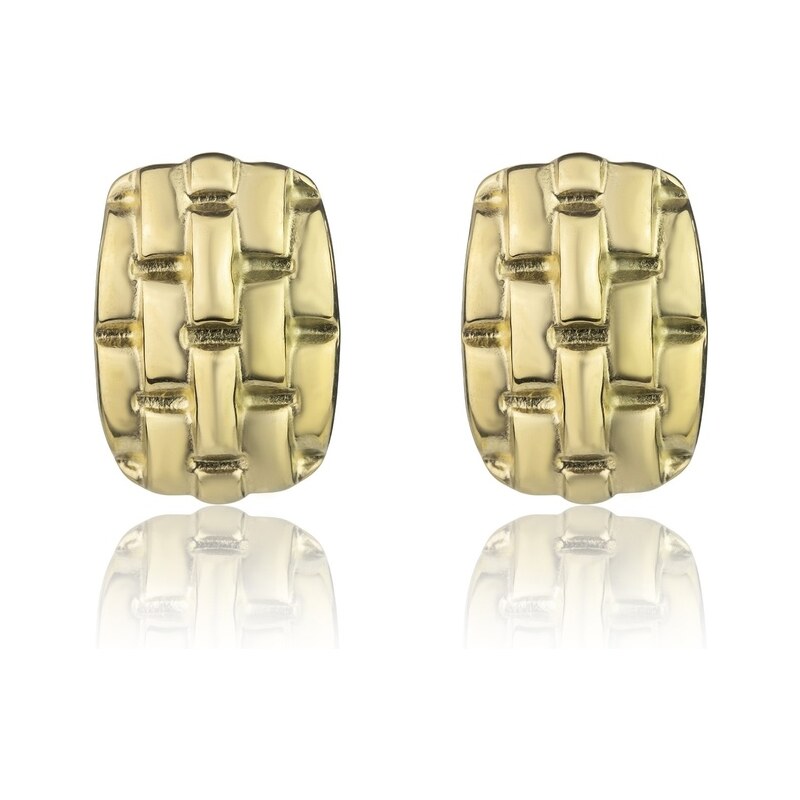 Marc Malone Extravagantné pozlátené náušnice Cassidy Gold Earrings 66581150