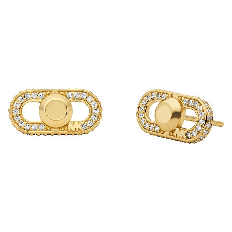 Michael Kors Módne pozlátené náušnice so zirkónmi Astor Link 66588863