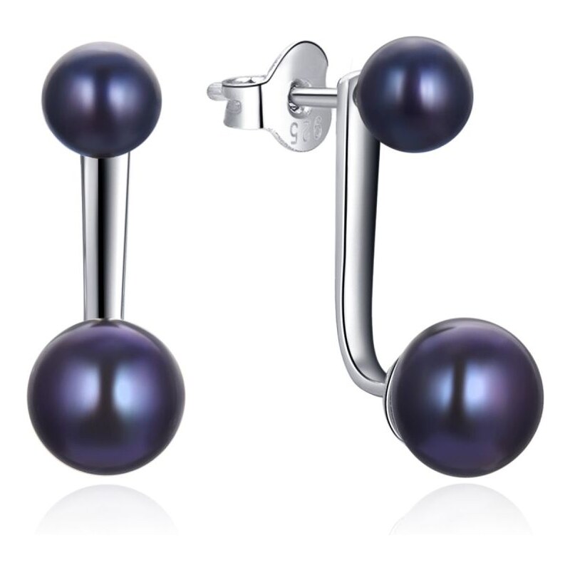 MOISS Elegantné strieborné náušnice s perlou 2v1 E0004867 66594200