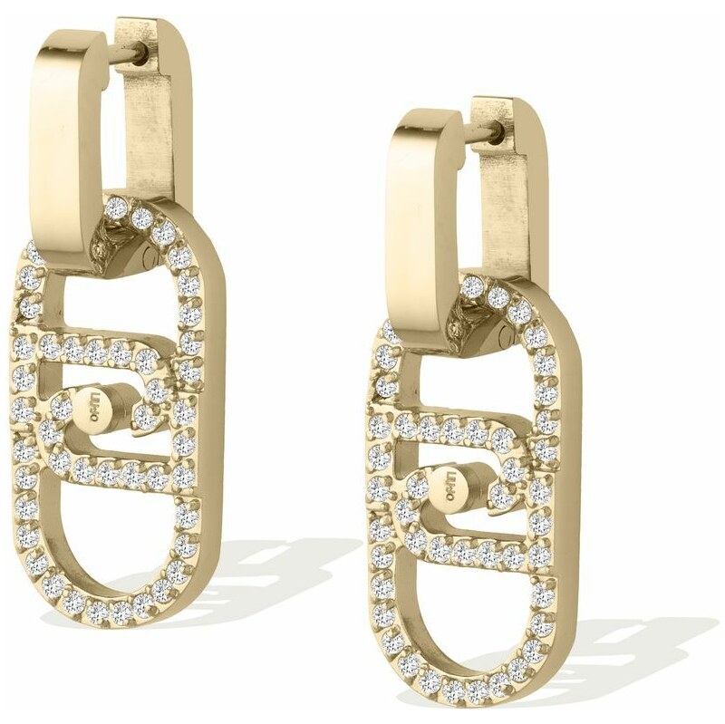 Liu Jo Pozlátené visiace náušnice LJ2810 66578868