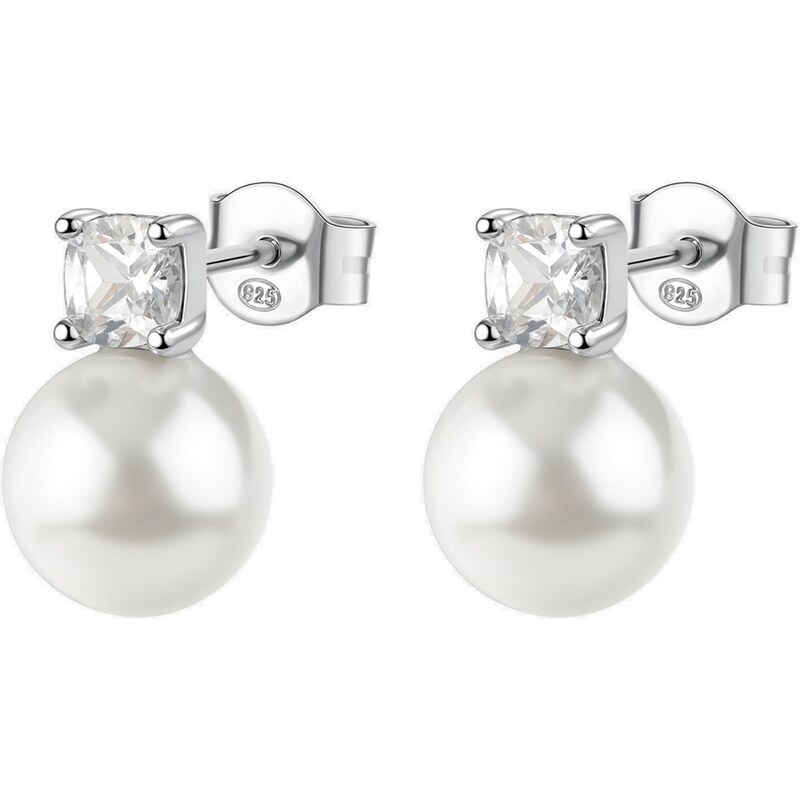 Brosway Pôvabné strieborné náušnice Fancy Infinite White FIW145 66590306