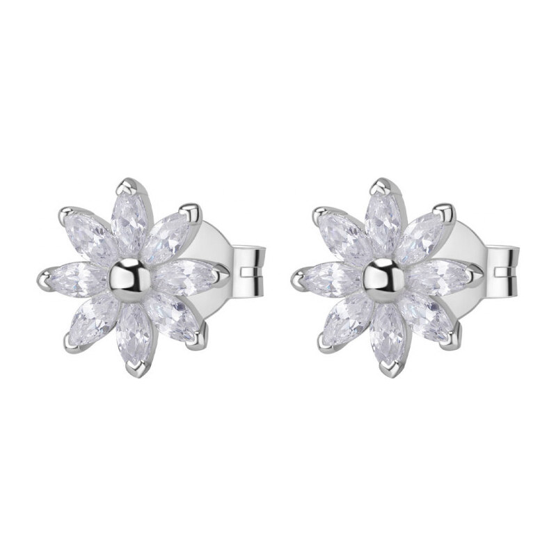 Rosato Strieborné kvetinové náušnice s kubickými zirkónmi Gaia RZGA72 66592578