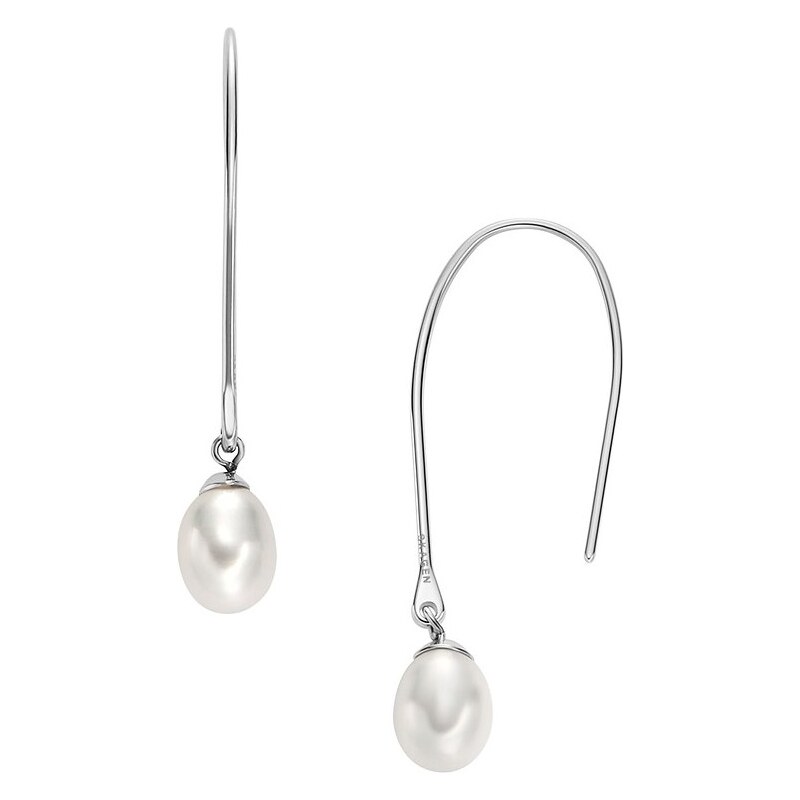 Skagen Visiace oceľové náušnice s pravou perlou Agnethe SKJ1834040 66588085