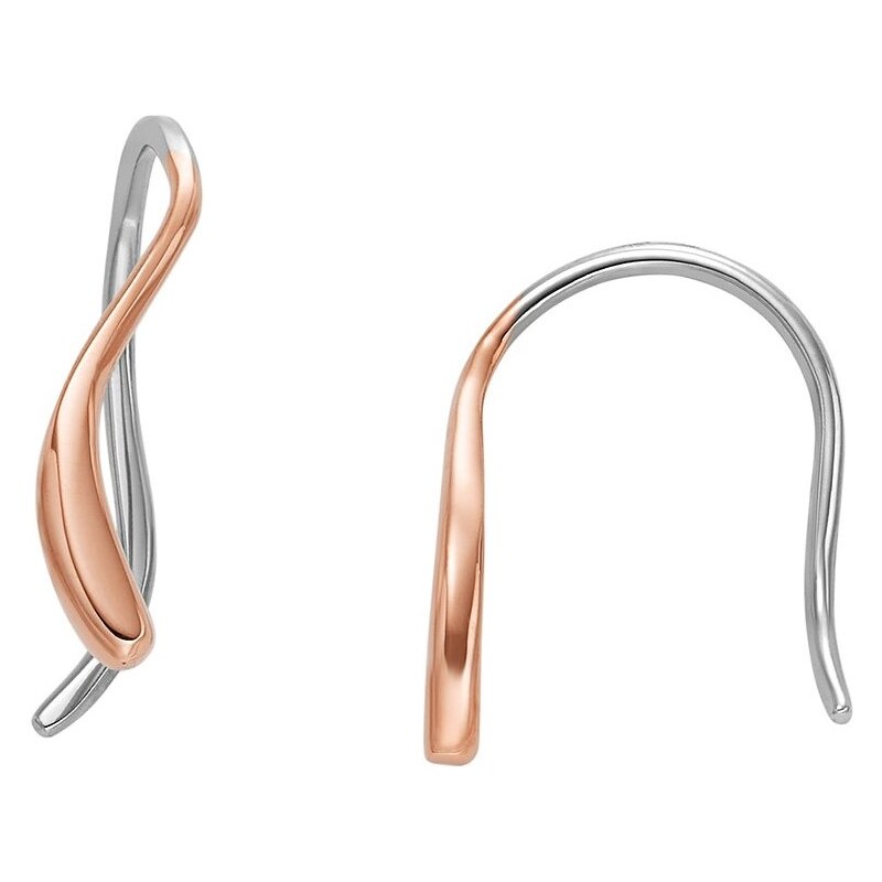 Skagen Moderné oceľové bicolor náušnice Wave SKJ1781791 66587974