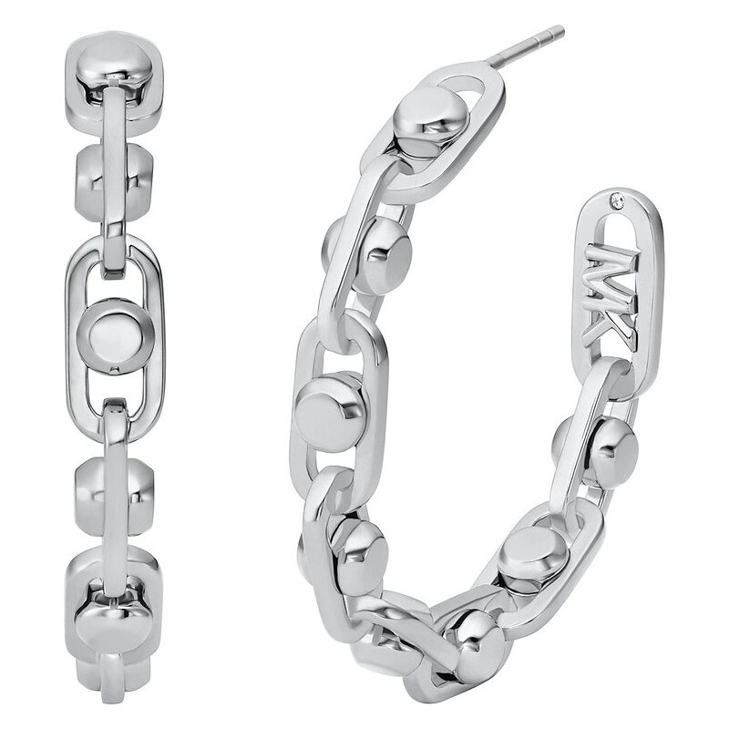 Michael Kors Moderné kruhové náušnice Astor Link MKJ8358040 66593660