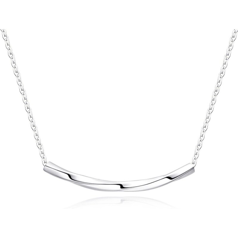 MOISS Minimalistický strieborný náhrdelník pre ženy N0000875 66591683