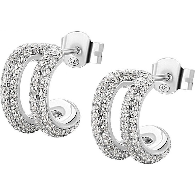 Rosato Štýlové kruhové náušnice so zirkónmi Bianca RZBI72 66587000