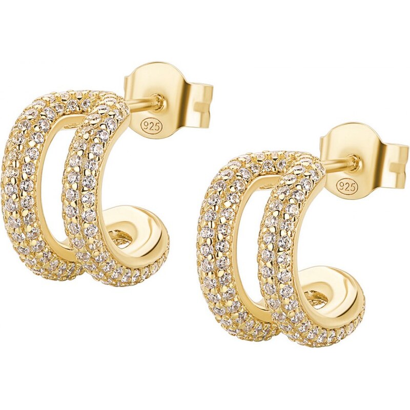 Rosato Štýlové kruhové náušnice s kubickými zirkónmi Bianca RZBI73 66593351