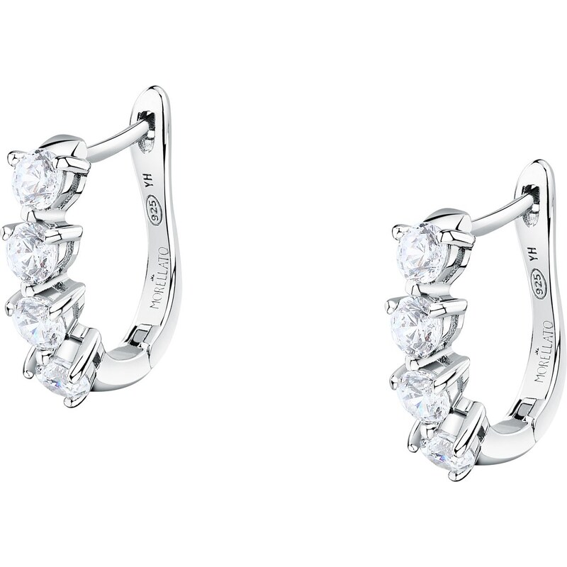 Morellato Strieborné visiace náušnice s kubickými zirkónmi Tesori 66592124