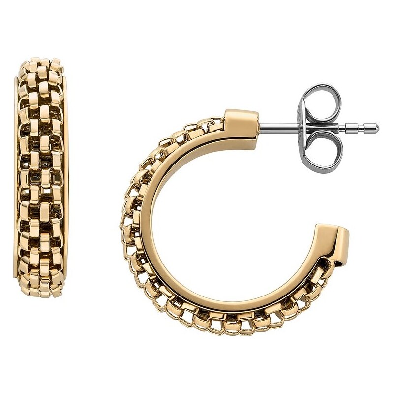 Skagen Štýlové pozlátené náušnice kruhy Merete SKJ1858710 66593906