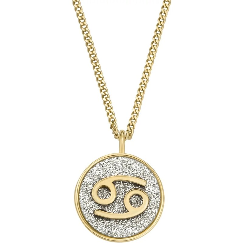 Fossil Pozlátený náhrdelník znamenia Rak JOA00949710 66584550