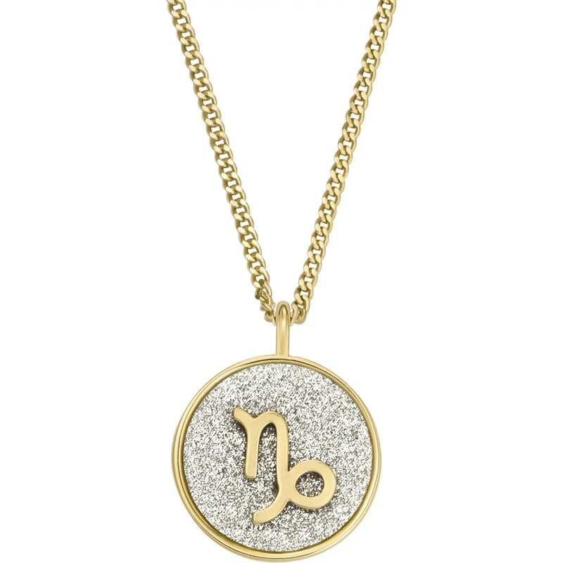 Fossil Pozlátený náhrdelník znamenia Kozorožec JOA00943710 66586168