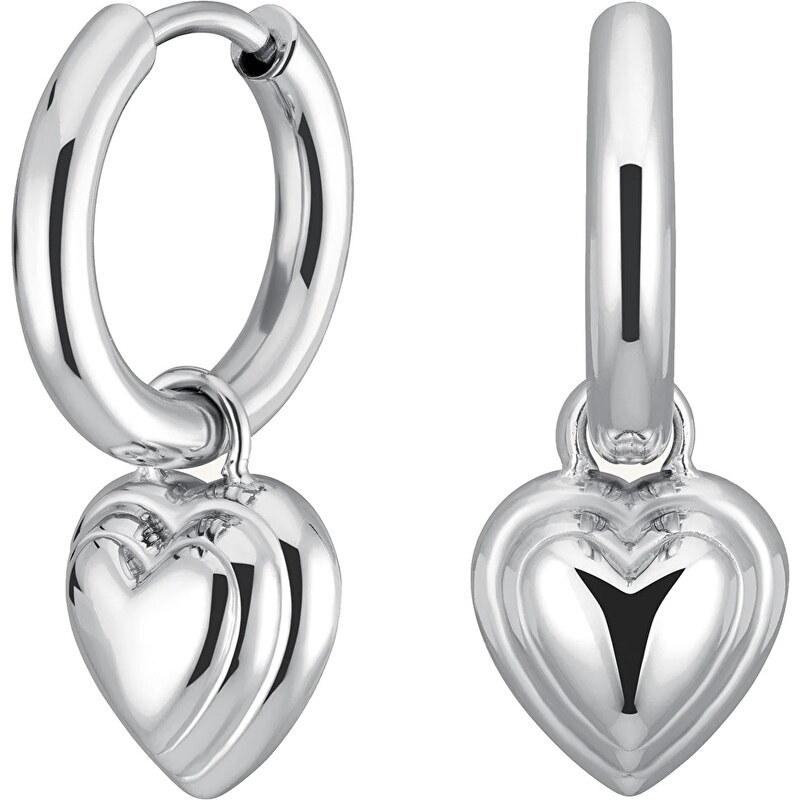 Rosefield Oceľové náušnice so srdiečkami 2v1 JEHPS-J986 66583062