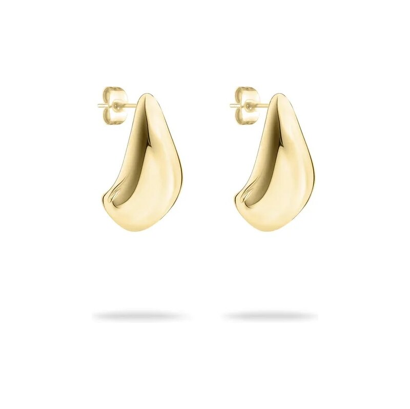 Tamaris Pozlátené oceľové náušnice Organic Shapes Tear Drop TJ-0601-E 66585086