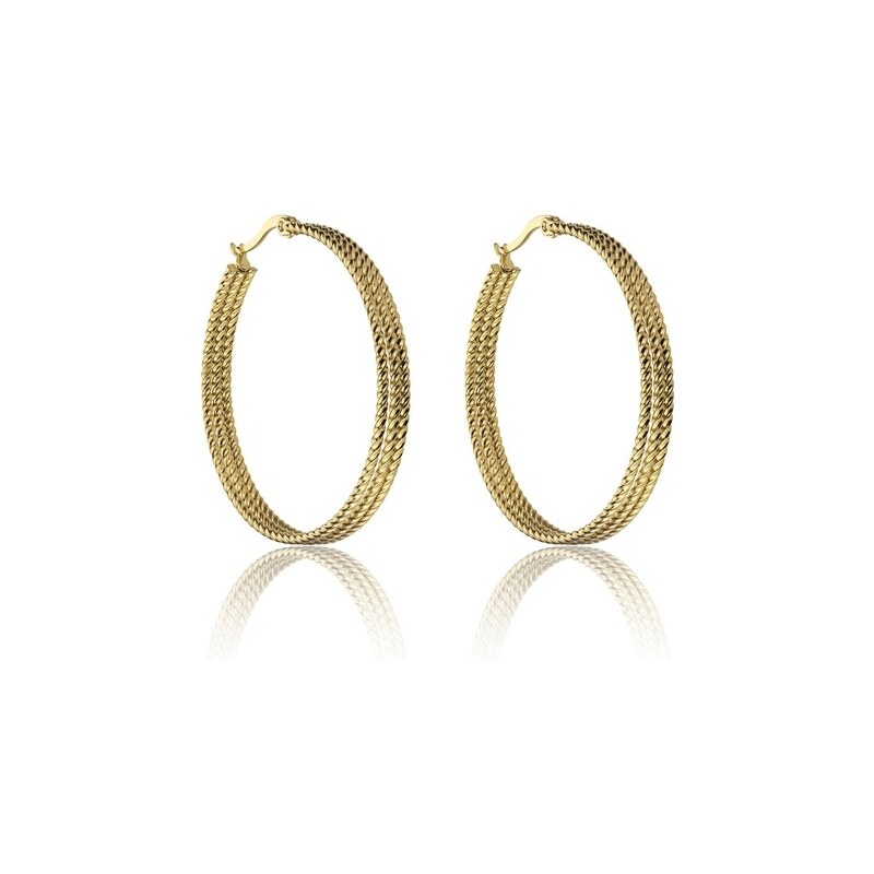 Marc Malone Výrazné kruhové náušnice Zoe Gold Earrings MCE23015G 66589208